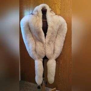 Saga FOX Fur Stole With tails